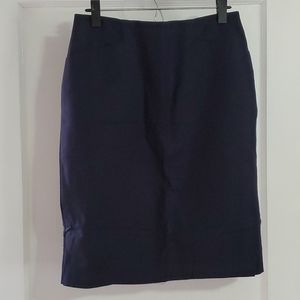 Navy blue pencil skirt